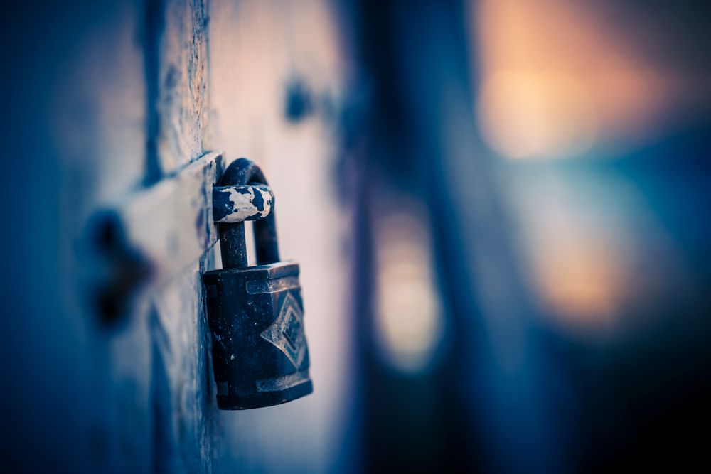 A padlock, representing cyber security